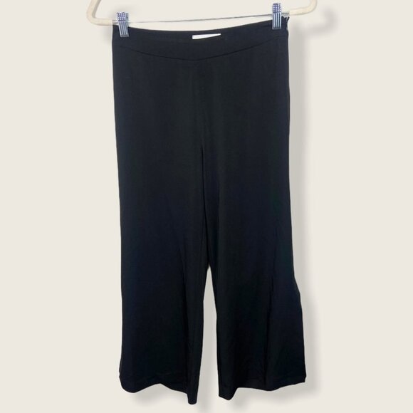 Just Female Amber Pants Black Wide Leg Garmentory Size XS Casual Cropped Boho - Picture 2 of 13